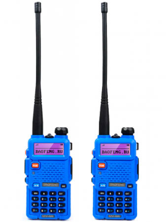 Радиостанция Baofeng UV-5R - BLUE 2шт.